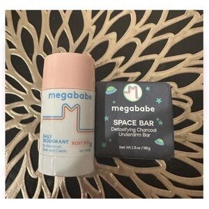 Rosy Pits Daily Deodorant & Space Bar Charcoal Underarm Bar - Pink/Black